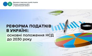 Реформа податків в Україні: основні положення НСД до 2030 року