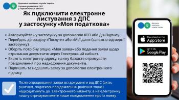 Як підключити електронне листування з ДПС у застосунку "Моя податкова"
