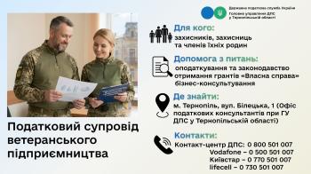 У Тернополі працює «податковий маяк» для ветеранів