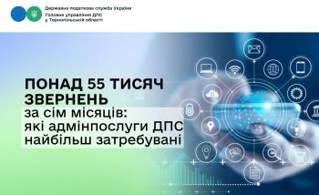 Понад 55 тисяч звернень за сім місяців: які адміністративні послуги ДПС найбільш затребувані